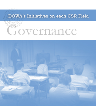 DOWA's Initiatives on each CSR field