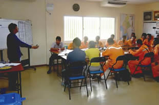 Photograph of human rights education for employees