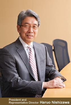 President and Representative Director, Haruo Nishizawa