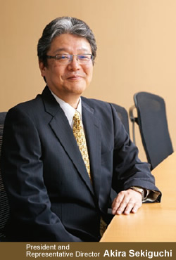 President and Representative Director, Akira Sekiguchi