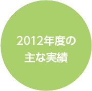 2012年度の主な実績