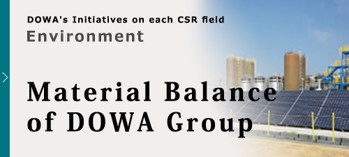 Material Balance of DOWA Group
