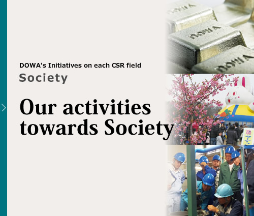 Our activities towards Society