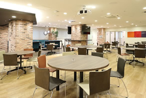 Photograph of the Café de DOWA - a place where employees can interact